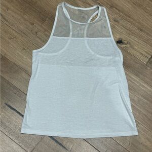 White cotton and mesh illusion tank top - VS Sport